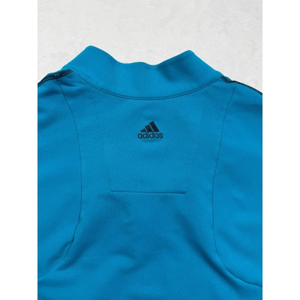 Adidas Golf Pullover Mens Size XL Blue‎ Quarter-Zip Performance ClimaLite
